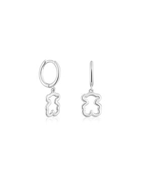 TOUS TOUS Naušnice New Silueta 1004438900 Stříbrná