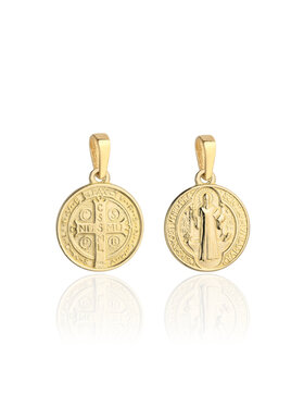 Fugart Fugart Naszyjnik Medalik złoty św. Benedykt FUG5-15-M00131-2 Złoty