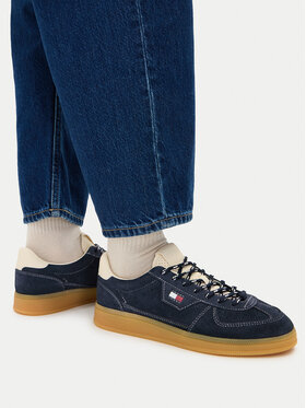Tommy Jeans Tommy Jeans Sneakersy Mu The Greenwich Edge Suede EN0EN03050 Tmavomodrá