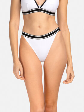 Miss Lou Miss Lou Bikini pezzo sotto D-AW1-B Bianco