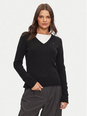 Tommy Hilfiger Tommy Hilfiger Svetr WW0WW43505 Černá Regular Fit