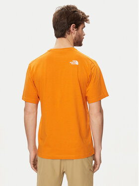 The North Face T-shirt NF0A87FF Narančasta Regular Fit