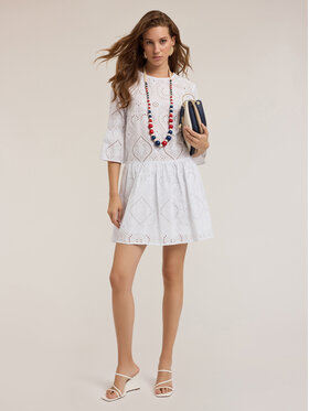 Motivi Motivi Vestito da giorno 7277W001461N011 Bianco A-Line Fit