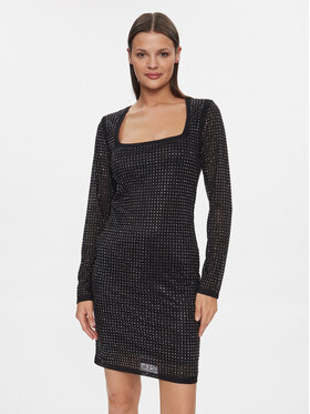 Guess Guess Sukienka koktajlowa W4RK46 KBZX0 Czarny Bodycon Fit