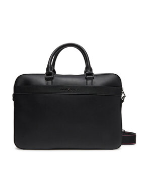 Tommy Hilfiger Tommy Hilfiger Geantă pentru laptop Th Corp Computer Bag AM0AM13222 Negru