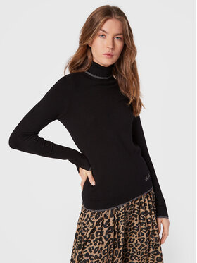 Liu Jo Liu Jo Bluză cu gât WF2478 MS49I Negru Slim Fit
