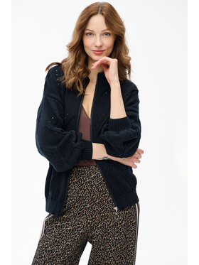 blue shadow blue shadow Kardigan Blash Czarny Regular Fit