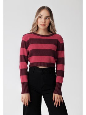 LAURELLA LAURELLA Sweter 6TU065 Czerwony Regular Fit