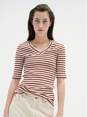 InWear InWear T-särk Dagnaiw Striped V 30107270 Värviline Slim Fit