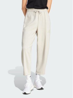 adidas adidas Spodnie materiałowe 139613 Beżowy Loose Fit