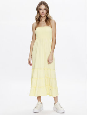 LTB LTB Ljetna haljina Kemoro 83014 60181 Žuta Regular Fit