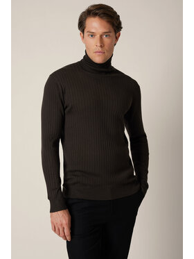 Lancerto Lancerto Sweter Vorn SW073225000085 Brązowy Regular Fit