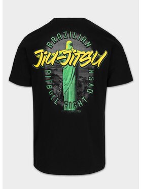 PITBULL PITBULL T-Shirt Koszulka męska BJJ FIGHT DVSN XXL Czarny Regular Fit