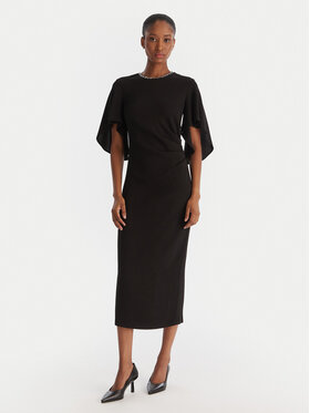 PINKO PINKO Rochie cocktail Scopone Abito 105583 A2Q2 Negru Regular Fit