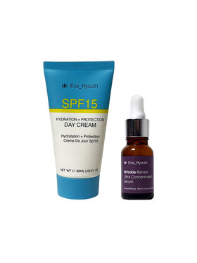 dr. Eve Ryouth dr. Eve Ryouth SPF15 Nawilżający + Ochronny krem ​​na 30 ml + serum przeciwzmarszczkowe 15 ml Krem na dzień