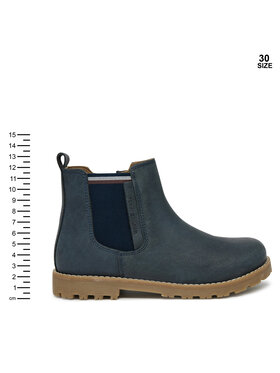 Tommy Hilfiger Gležnjarji T1X5-33700-0124 S Mornarsko Modra