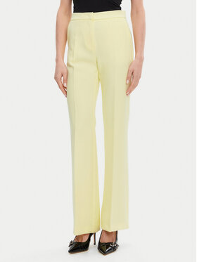 Maryley Maryley Штани з тканини 25EB587/43LL Жовтий Regular Fit