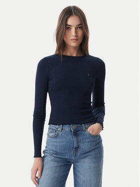 Tommy Jeans Tommy Jeans Särkpluus DW0DW22783 Tumesinine Slim Fit