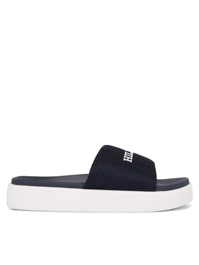 Tommy Hilfiger Tommy Hilfiger Παντόφλες Platform Mesh Pool Slide FW0FW07828 Σκούρο μπλε