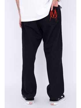 Mercur Mercur Jeansy Monument Czarny Baggy Fit