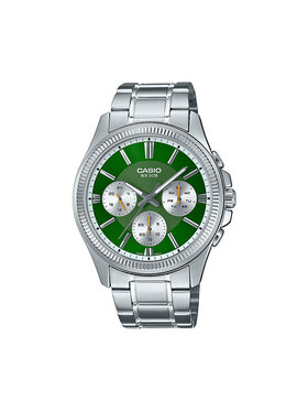 Casio Casio Zegarek MTP-1375PD-3AVEF Srebrny
