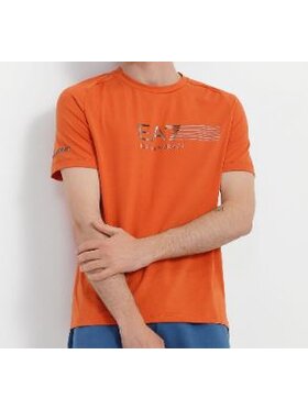 EA7 Emporio Armani EA7 Emporio Armani T-Shirt regular Pomarańczowy Regular Fit