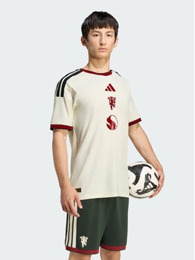 adidas adidas Koszulka techniczna 172091 Beżowy Slim Fit