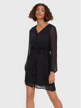 Vero Moda Vero Moda Každodenné šaty Kaya 10279443 Čierna Regular Fit