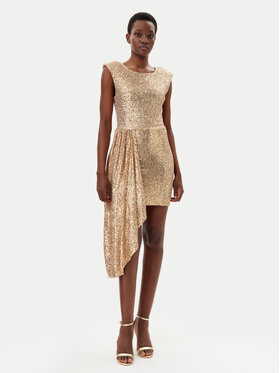 Gaudi Gaudi Coctailkleid 511FD14008 Goldfarben Regular Fit