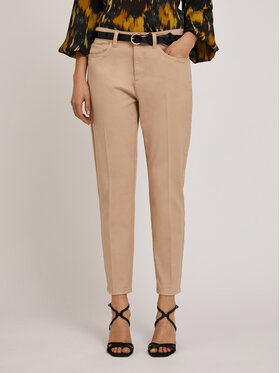 Motivi Motivi Pantaloni di tessuto P739Q003911N002 Crema Regular Fit