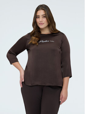 Fiorella Rubino Fiorella Rubino Bluzka 2090T002475N032 Brązowy Regular Fit
