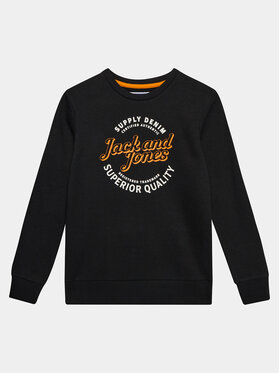 Jack&Jones Junior Jack&Jones Junior Džemperis ar kapuci 12237110 Melns Regular Fit