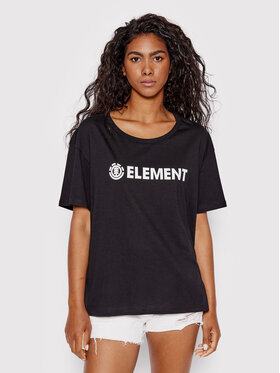 Element Element Tricou Logo W3SSB7 Negru Relaxed Fit