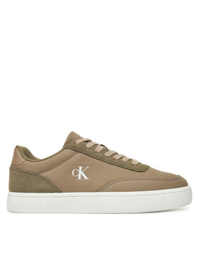 Calvin Klein Jeans Calvin Klein Jeans Сникърси Classic Cupsole Mg Canvas YM0YM01218 Зелен