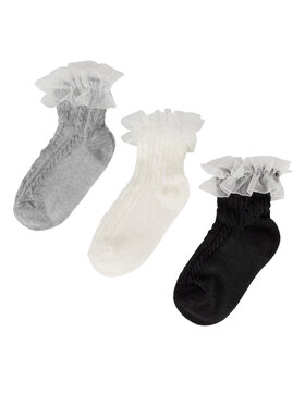 JENNY JENNY Șosete scurte 7KB-004-SS25 (3-pack) Alb