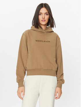 Woolrich Woolrich Džemperis Logo Hoodie CFWWSW0116FRUT3164 Ruda Regular Fit