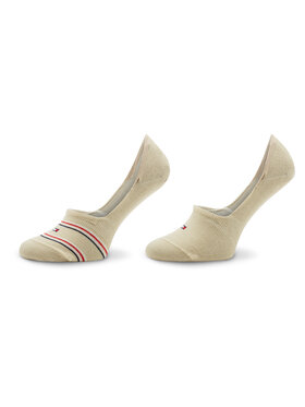 Tommy Hilfiger Tommy Hilfiger Sada 2 párů dámských ponožek 701222653 Béžová