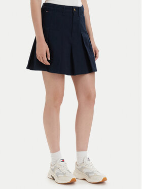 Tommy Jeans Tommy Jeans Πλισέ φούστα DW0DW23149 Σκούρο μπλε Regular Fit
