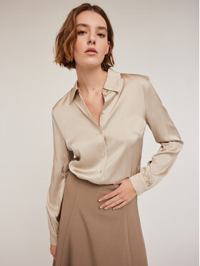 Motivi Motivi Camicia 5192Q000736N002 Écru Regular Fit