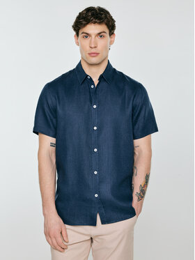 BIG STAR BIG STAR Koszula LINERSO Granatowy Basic Fit