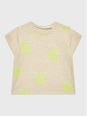 United Colors Of Benetton United Colors Of Benetton T-shirt 3F93A102L Bež Relaxed Fit
