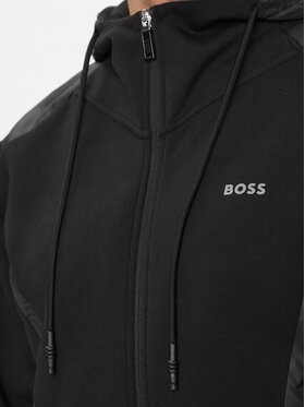 Boss Majica Dugih Rukava Saggon 50504895 Crna Relaxed Fit