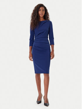 Rinascimento Rinascimento Koktel haljina CFC0126154003 Tamnoplava Slim Fit