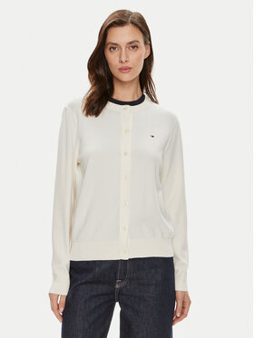 Tommy Hilfiger Tommy Hilfiger Кардиган WW0WW42370 Екрю Regular Fit