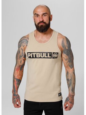 PITBULL PITBULL Tank top Tank Beżowy Regular Fit