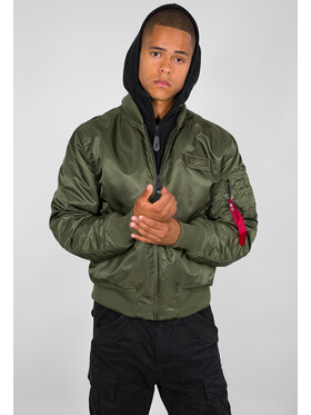 Alpha Industries Alpha Industries Kurtka bomber 183110 Zielony Slim Fit