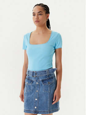 Morgan Morgan T-shirt 232-DLUBI Turchese Slim Fit