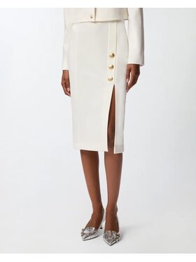PINKO PINKO Gonna 85695 Bianco Regular Fit