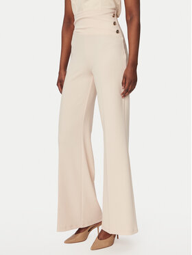 Rinascimento Rinascimento Παντελόνι Palazzo CFC0020264002 Μπεζ Flare Fit