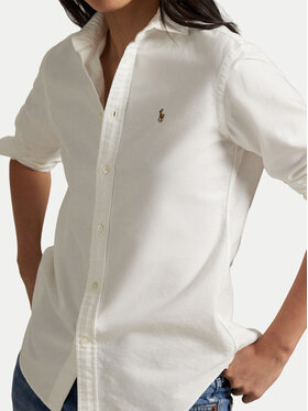 Polo Ralph Lauren Polo Ralph Lauren Риза 211891377003 Бял Regular Fit